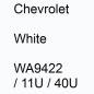 Preview: Chevrolet, White, WA9422 / 11U / 40U.